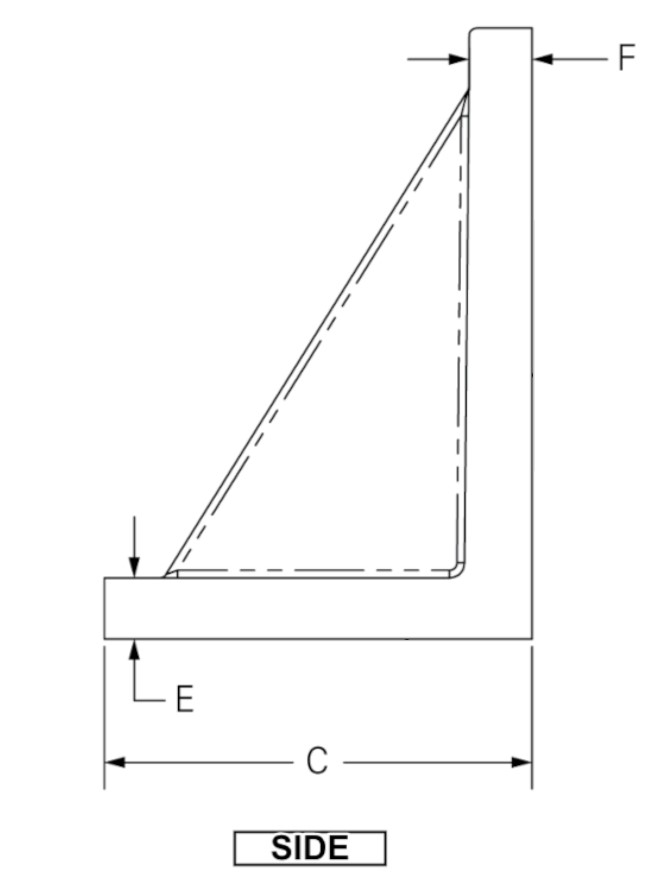 Cast Iron T Sloted Webbed Angle Plate